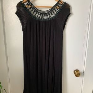Free People Black Shift Dress Sz XS
